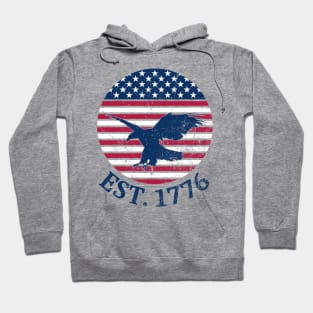 American Flag with Eagle, Est. 1776 Hoodie